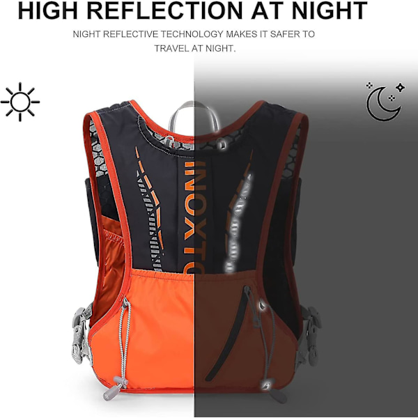 Hydratation Vest Backpack Kevyt Vesi Juoksu Liivit Pakkaus 1.5L Vesi Rakko Laukku Päivä Pakkaus Vaellukselle Polkujuoksuun Pyöräilyyn Maratonille Naisille