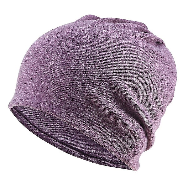 5-pak Sloppy Baggy Beanie Kemohætte Cap Khaki + Sort + Grå + Bordeaux + Lilla (hs)