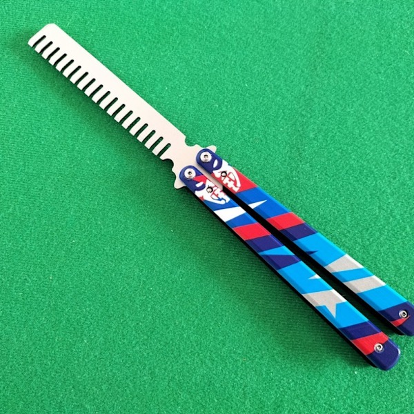 Folding Comb Butterfly Comb Toys Mustache Brush