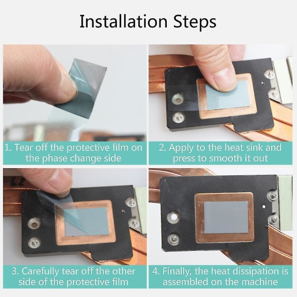 Honeywell- Ptm7950 Termisk Pad Bærbar Cpu Gpu Faseændring Kølepasta 80*80