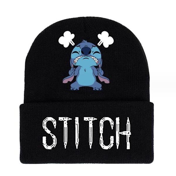 Lilo Stitch Cartoon Print Knitted hat for children cap gift