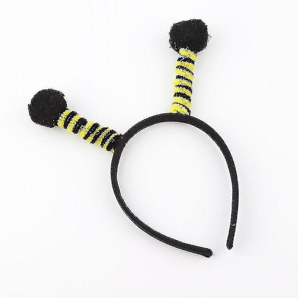 2pcs Bee Headband Cute Antenna Animal Tentacles Anime Role Play Adults and Kids Party Halloween Christmas (Black)