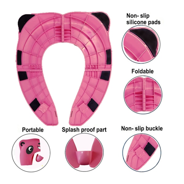 *Vauvan wc-istuimen pienennin - Matkustamiseen tarkoitettu taitettava wc-istuin kannettava P*