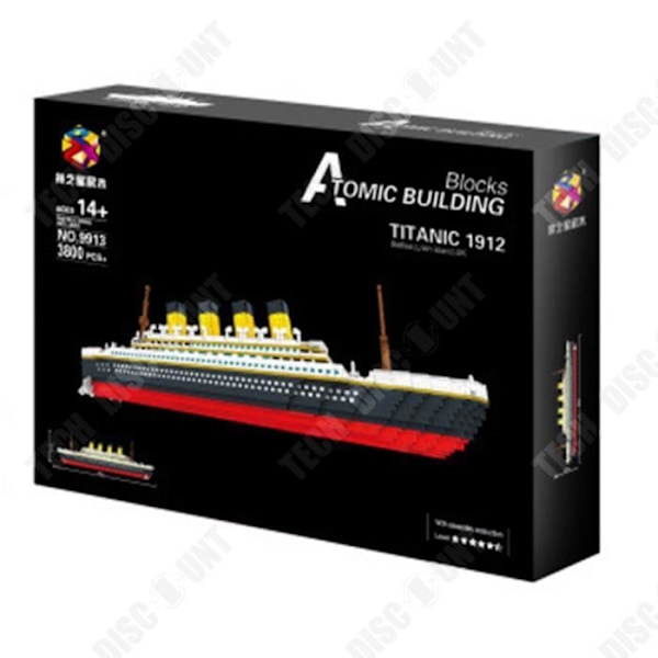 TD® Mallilaiva Risteilyalus Rakennuspalikka Suuri Titanic-sarja 3800 Kpl Mini Palikka Lelut DIY 3D Palapeli Lapset Opetuslelu