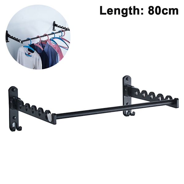 Wall-mounted coat hanger in stainless steel