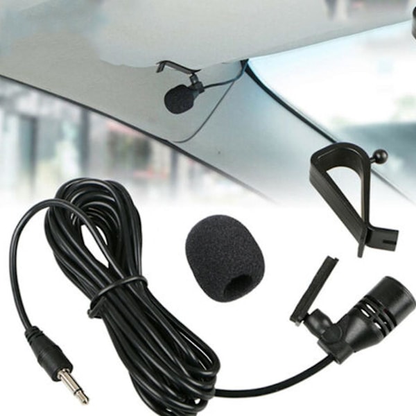 3.5mm Microphone Car Radio Stereo Gps Dvd Bluetooth Audio External