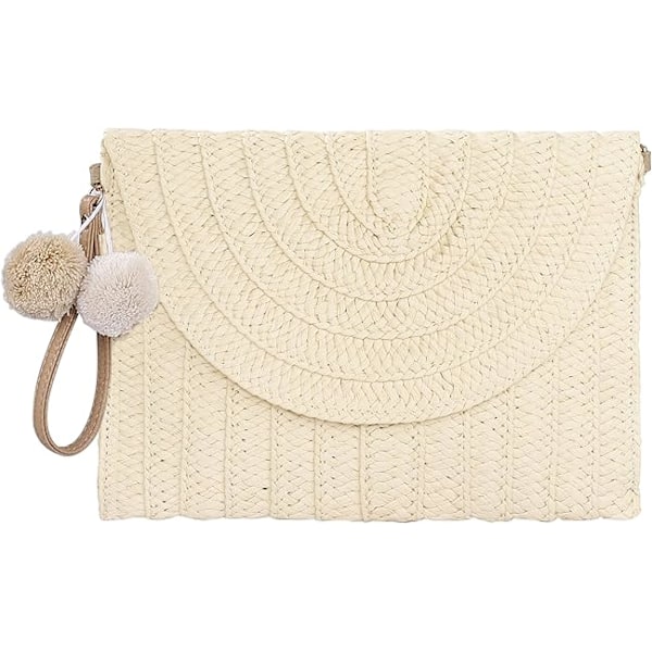 Straw Clutch Bag, Wedding Evening Clutch Bag Ladies Straw Flat Env