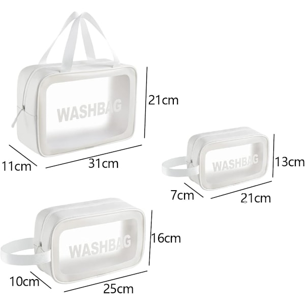 Transparent toiletry set Waterproof toiletry bag New ladies