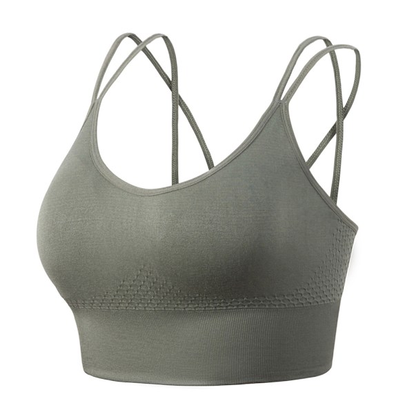 Sports bra for girls with a sexy slanted back and medium support