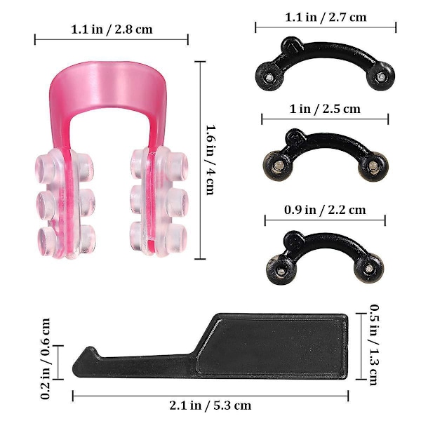 Näkymätön nenän nostoklipsi muotoilija muotoilutyökalu koukku suoristussarja (2 kpl)