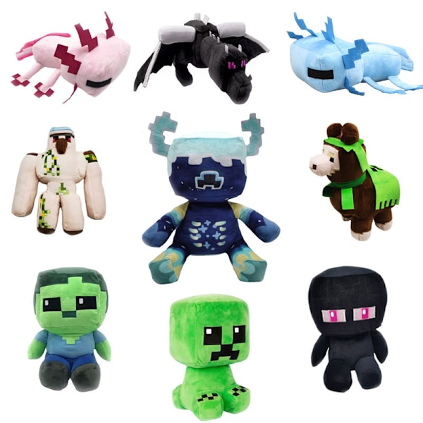 Minecraft-spill sittende plysjdukke Enderman Enderman 25cm