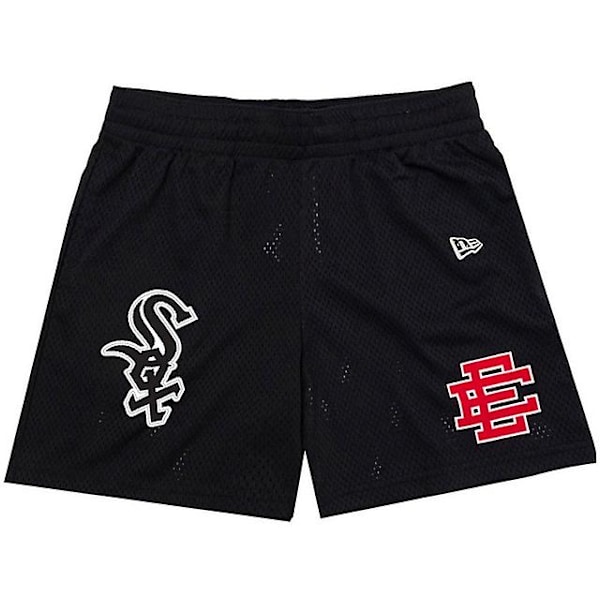 Eric Emanuel Ee Basic Shorts Herr Fitness Shorts Snabbtorkande Andningsbar Sport Mode Basketboll Shorts Jo Black SQX Red