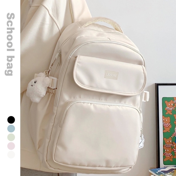 Naisten kannettava tietokoneen reppu, College School Travel Casual Daypack Bookb