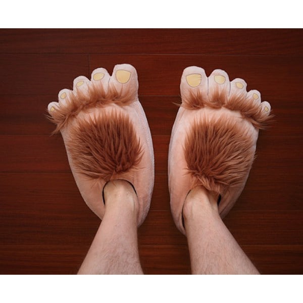 Adults Hobbit Feet Slippers Halfing Plush Slippers Women Men（35-41）