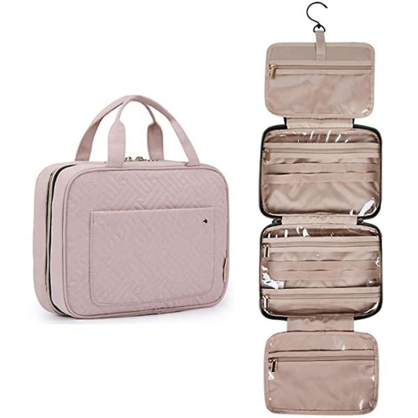 Toalettväska Resväska med hängkrok, vattentät organizer(baby ) pink