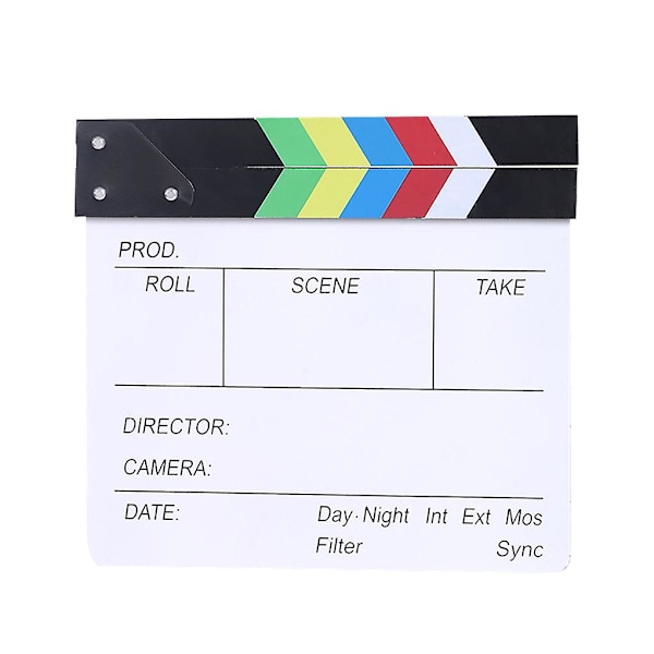 Director Film Clapboard Action Scene Clapper Board Wooden Film Film