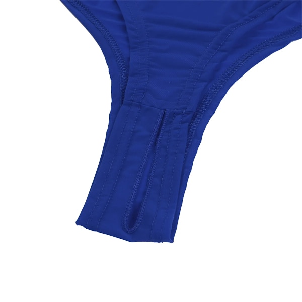 Kuumat naisten koululaispuku Opiskelijoiden univormu Tuhma seksikäs alusasu Roolipeli Crop Top Avoin haara Cosplay Eroottinen puku Blu Blu Blue One Size