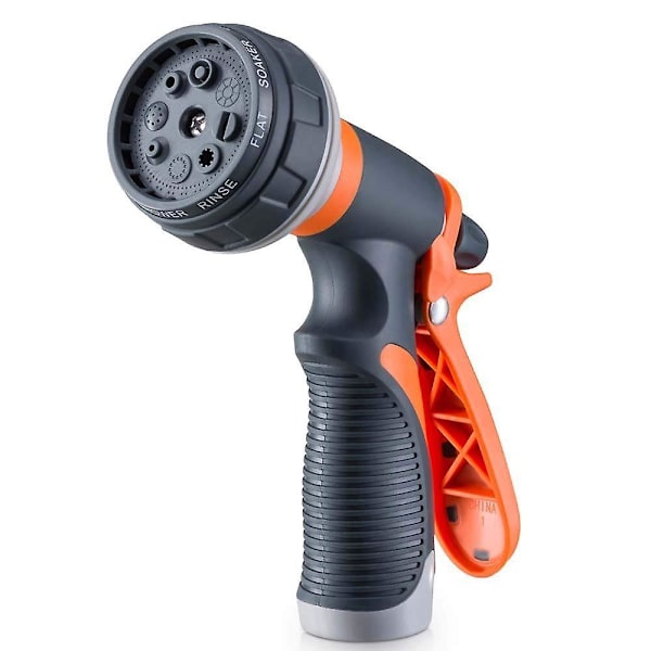 Garden hose nozzle, heavy-duty hose nozzle with 8 adjustable watering modes, multi-functional hose nozzle with high pressure.