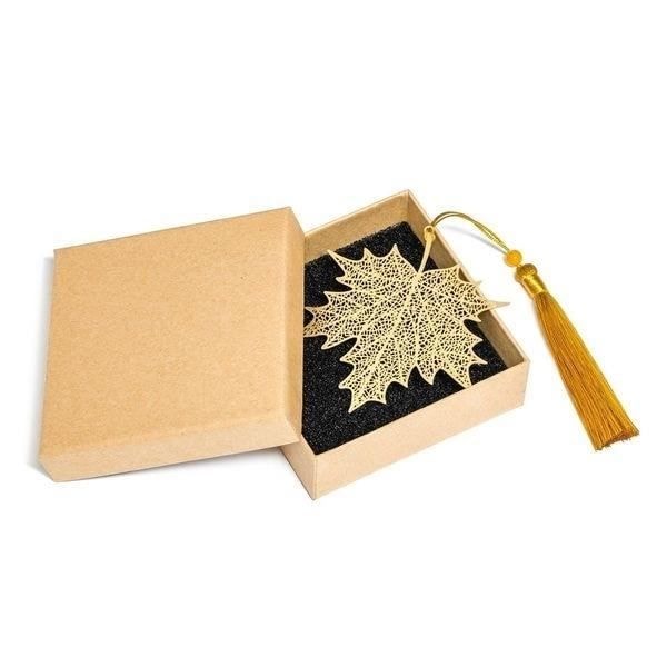 Original Maple Leaf bookmark with pompom and gift box