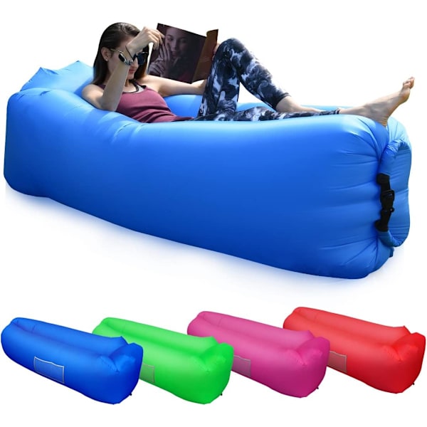 Waterproof air sofa with comfortable cushions, portable inflatable