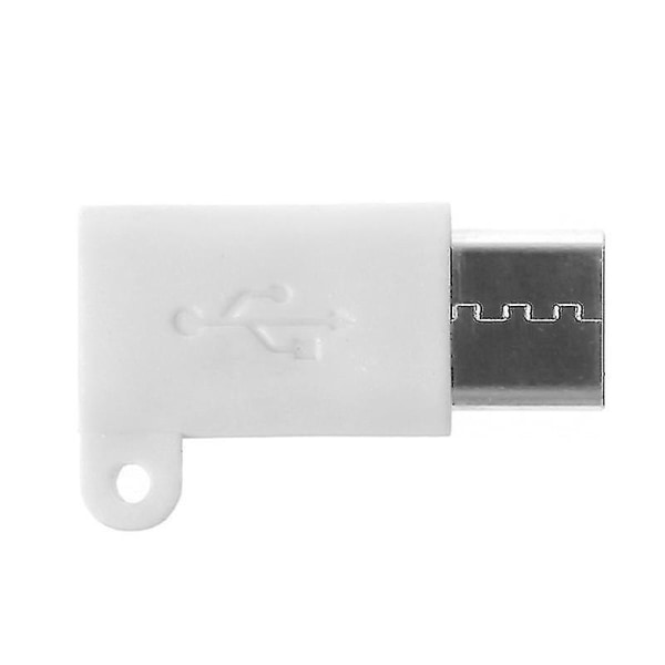 USB 3.1 Typ C Hane till Micro USB 2.0 Typ B Hon Data Charge Converter Adapter（Vit）