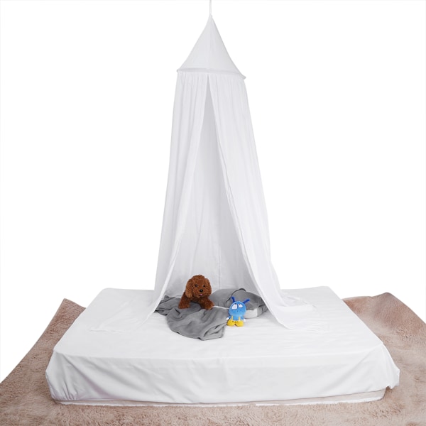 Baby Kids Round Dome Bed Canopy Bomull Cover