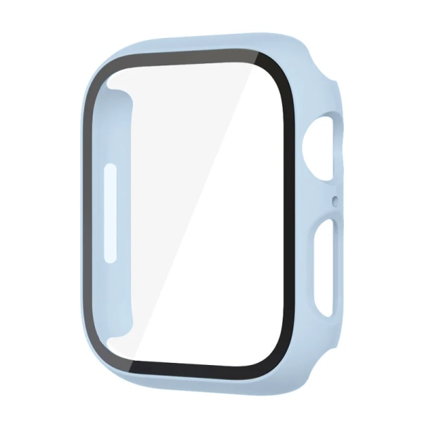 Glas+ Cover för Apple Watch case 9 8 7 6 SE 5 iWatch Tillbehör Skärmskydd Apple Watch Series 45mm 41mm 44mm 40mm 42mm 38mm Fog Blu Fog Blue 38mm series 321