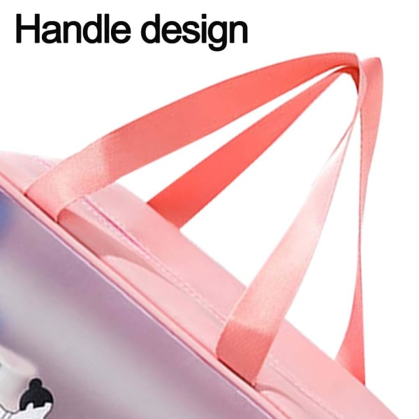 Transparent sminkväska Vattentät pvc kosmetikväska Stor genomskinlig väska för resor och organizer style 1