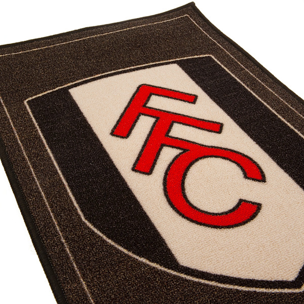 Fulham FC Crest Area Rug One Size Brown/Red Brown/Red