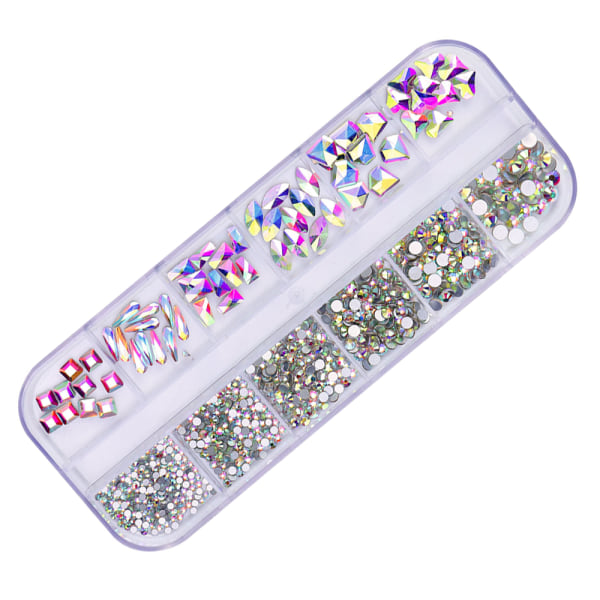 Nagel Rhinestones Kristaller Ädelstenar Multi Nail Beads