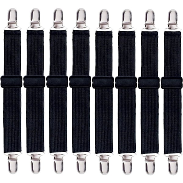 8-pack Sheet Straps, Adjustable Sheet Straps, He