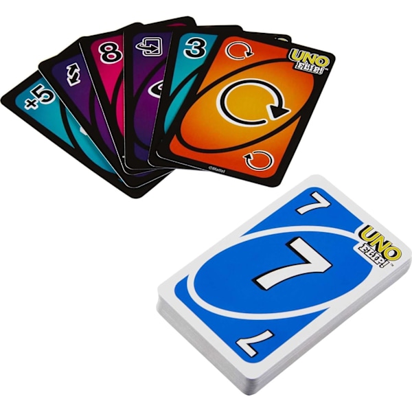 UNO FLIP familjekortspel, med 112 kort, är en fantastisk present för åldrarna 7 och uppåt, GDR44