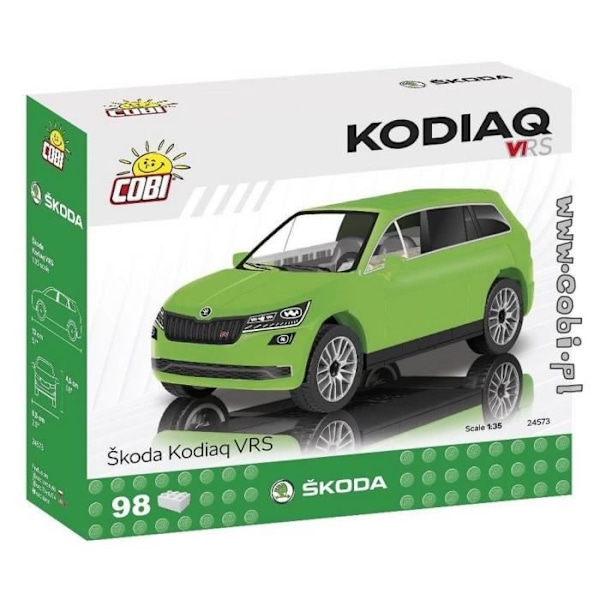 Rakennussarja - Skoda Kodiaq VRS vihreä - 98 osaa 1/35 Cobi