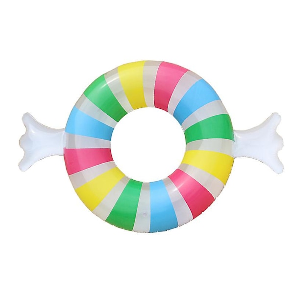 Inflatable swimming ring for sweets