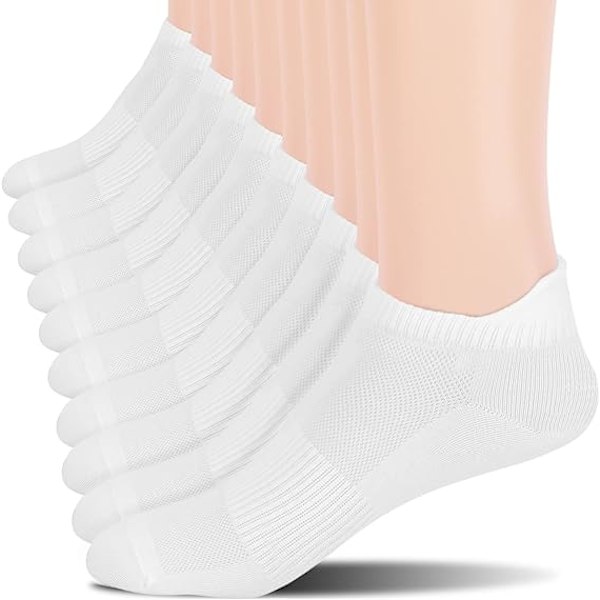 10 Pairs Women's Ankle Socks Thin Soft Athletic Low Cut Socks with Tab