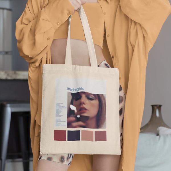 Midnights Tote Bag, Taylor Swift Merch Shopping Strandtaske