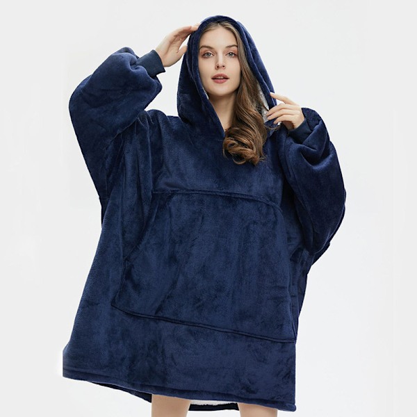 Huva tröja filt Oversized Big Hooded Ultra Plush Sh