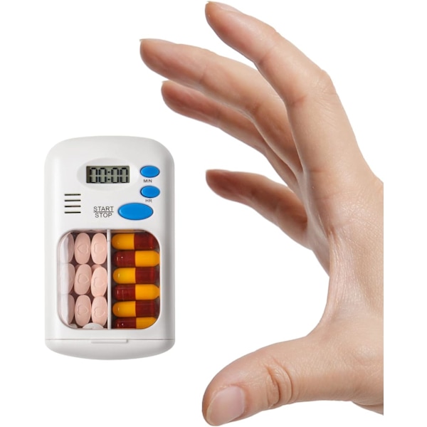 Pill Reminder Medicine Dispenser, Small Pill Box Automatic Medic