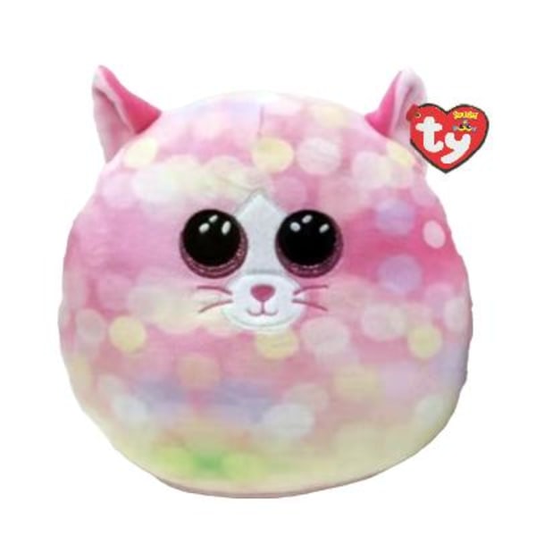 TY Squishy Beanies Sonny Pink Cat 35cm monivärinen