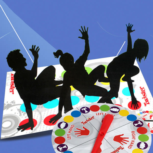 IC Interaktivt förälder-barn-spel Roligt Twister-spel Moves Family Multicolor