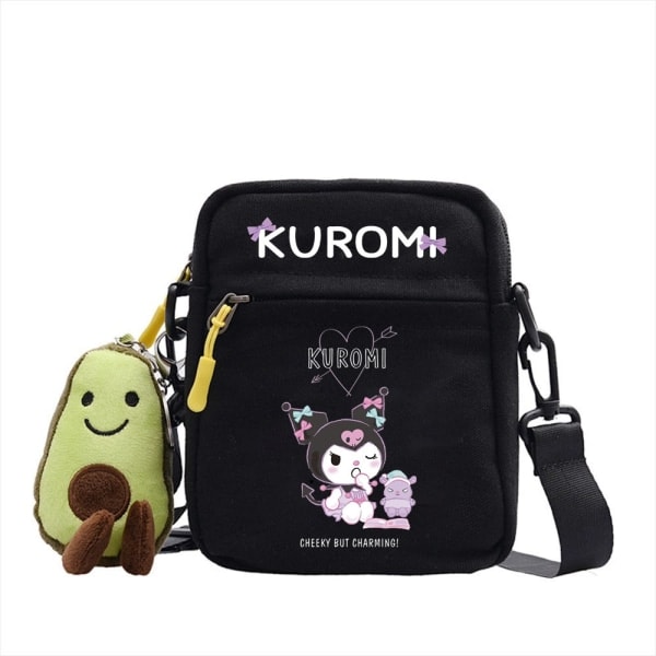 Kuromi backpack anime peripheral shoulder bag Black ~ 7