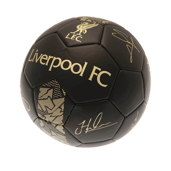 Liverpool FC Phantom Signature Fotball 5 Svart/Gull Svart/Gull Black/Gold 5