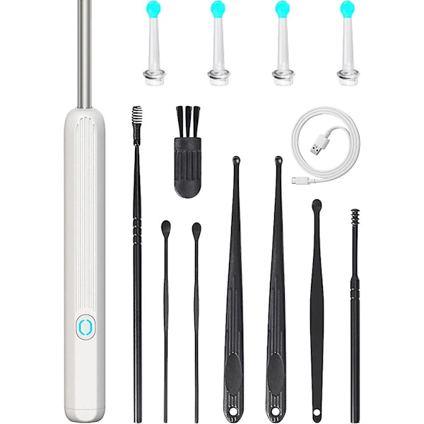 1 Set Ear Cleaning Otoscope Earwax Remover Wireless Ear Cleaning with Camera Ear Scoop Camera Otosc White