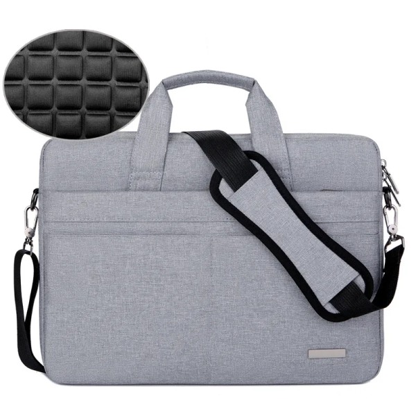 Laptopväska Case Handväska Notebookväska Portföljer för 13,3 14 15,6 17,3 tum Macbook Air Pro HP Huawei Asus Dell Model2-ljusgrå Model2-light grey 15.6-16.1 inches