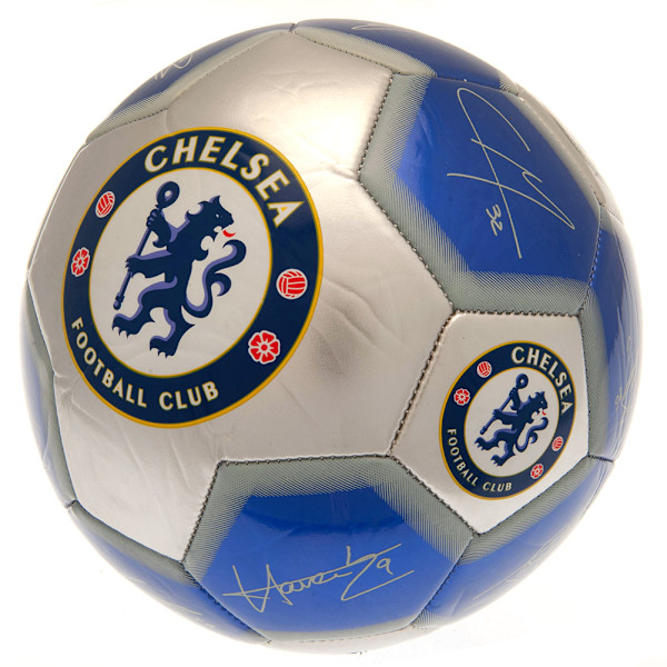 Chelsea FC Signature Football 5 Blå/Sølv Blå/Sølv Blue/Silver 5