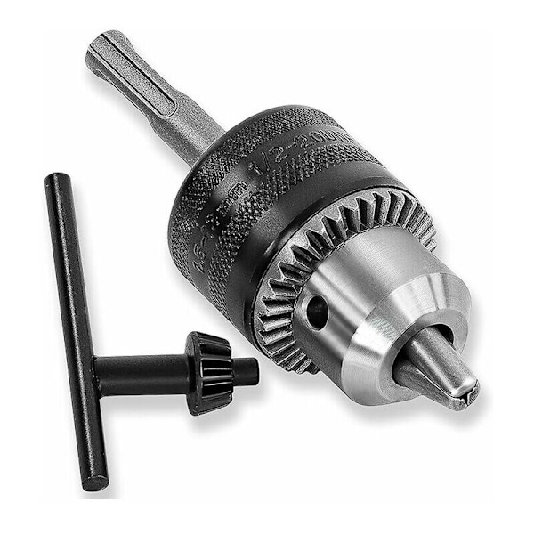 Drill chuck 1.5-13 mm 1/2-20 UNF with sds plus adapter and spanner.Gu.B/bon