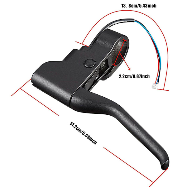 Aluminiums bremsehåndtak for sparkesykkel, bremsehåndtak, bremsespaker, reservedel for M365 elektrisk sparkesykkel