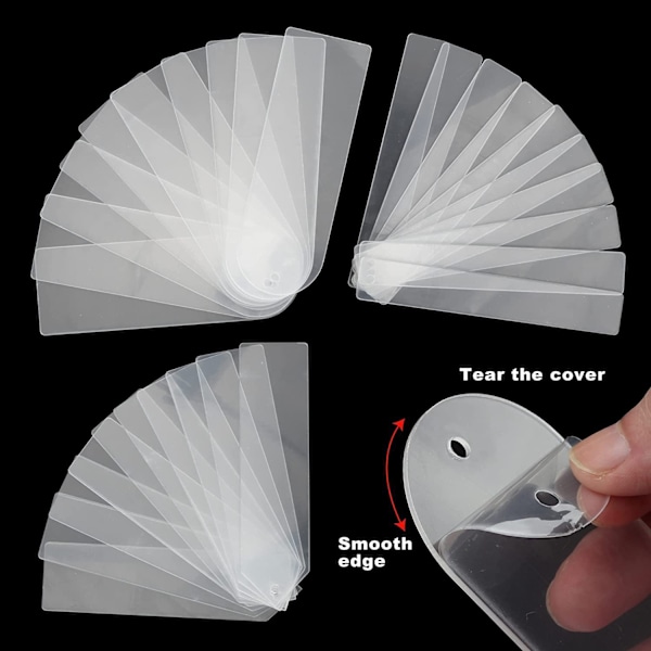 Akryl blank transparent notesbog kvast bogmærke DIY ufin