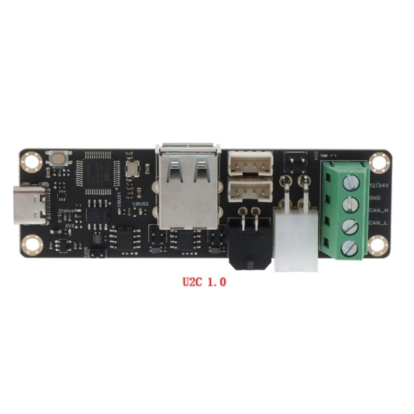 BIGTREETECH U2C-modulen har CAN-gränssnitt som kan anslutas till Raspberry Pi-skrivardelar för EBB36 EBB42 3D-utskrift 0.06 U2C 2.1