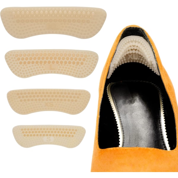 4 pairs of heel pads, extra large heel pads, self-adhesive